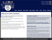 Tablet Screenshot of chefsinscotland.co.uk